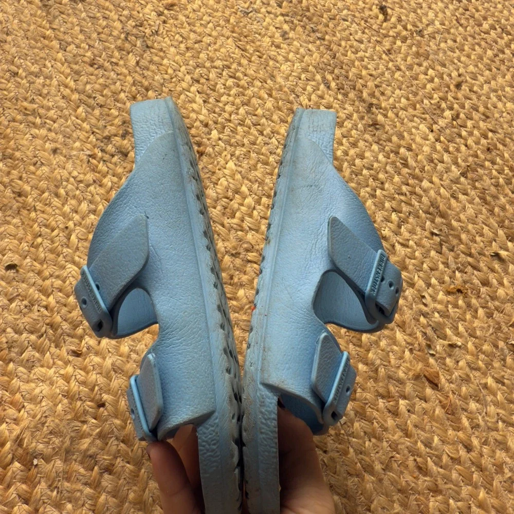 Birkenstock Arizona EVA Sandals Sky Blue Kids Size 32 Water Friendly Slides